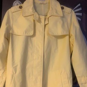 Yellow trench coat